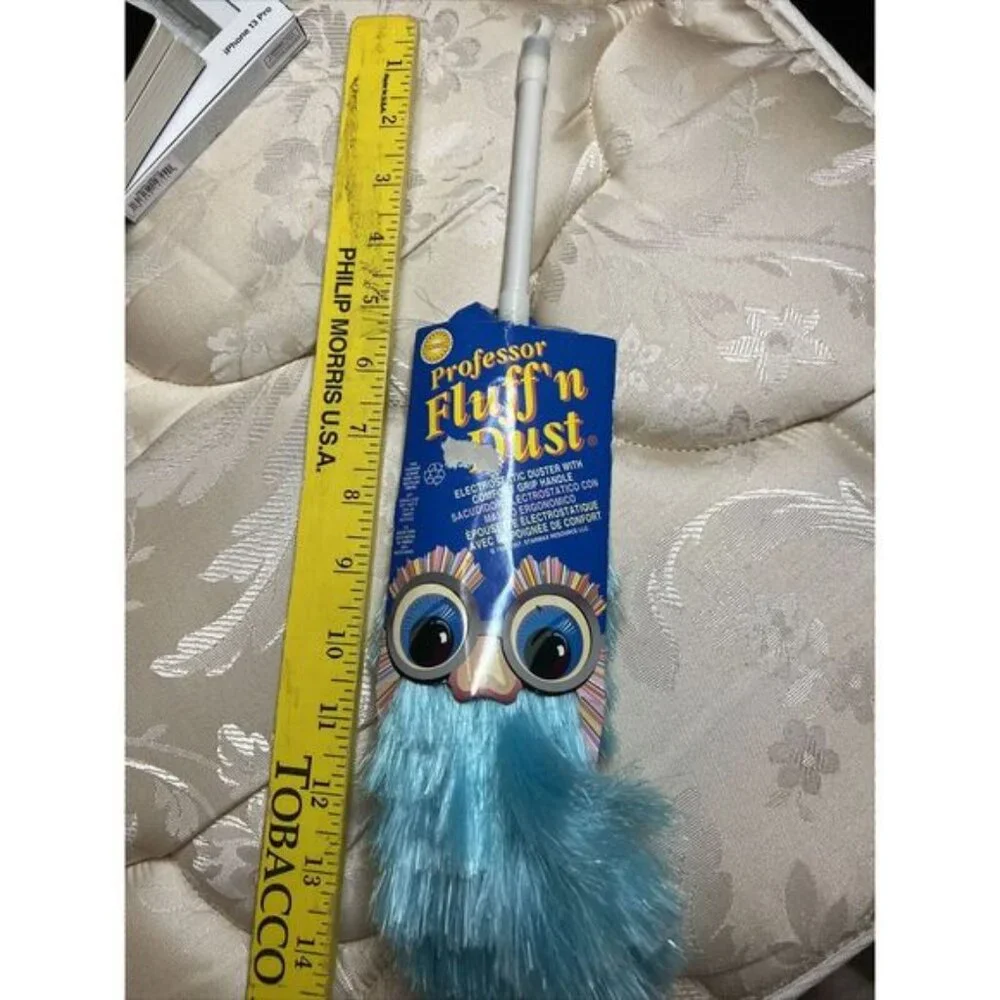 Professor Fluff n Dust Polyester Duster Aqua 2007 Better Than Feather Duster